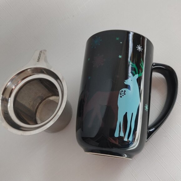 Rare Davids Tea Colour Changing Mug Reindeer - Picture 1 of 7